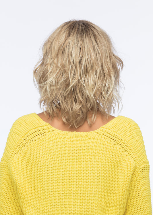 Arlo by Estetica lace front, lace part mid-length wig