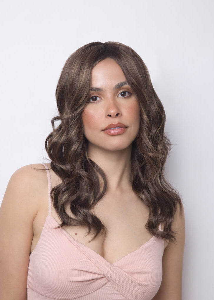 Avalon by Alexander Couture in Marble Brown-R front view