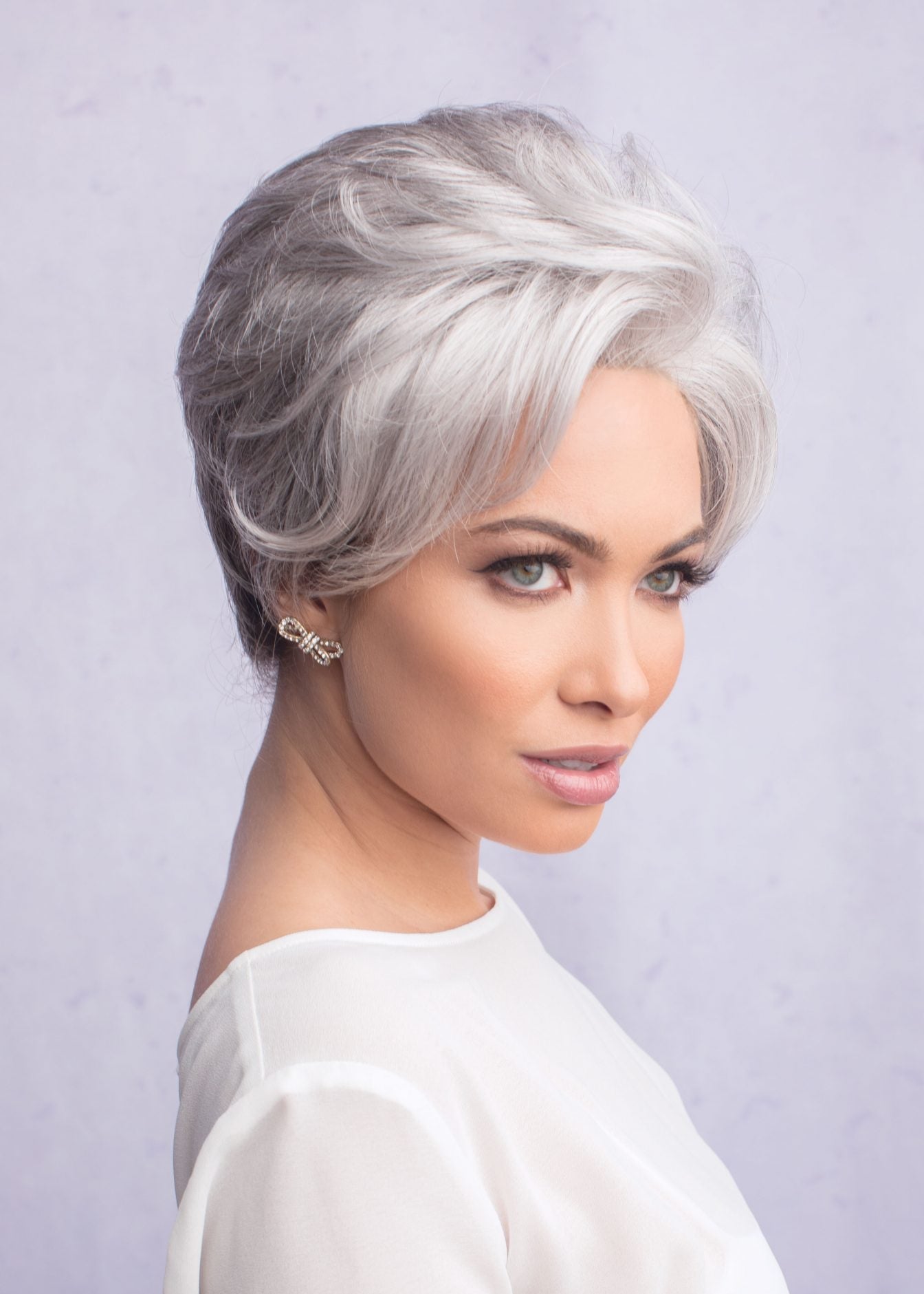 Bethany by Alexander Couture Silver Stone side view