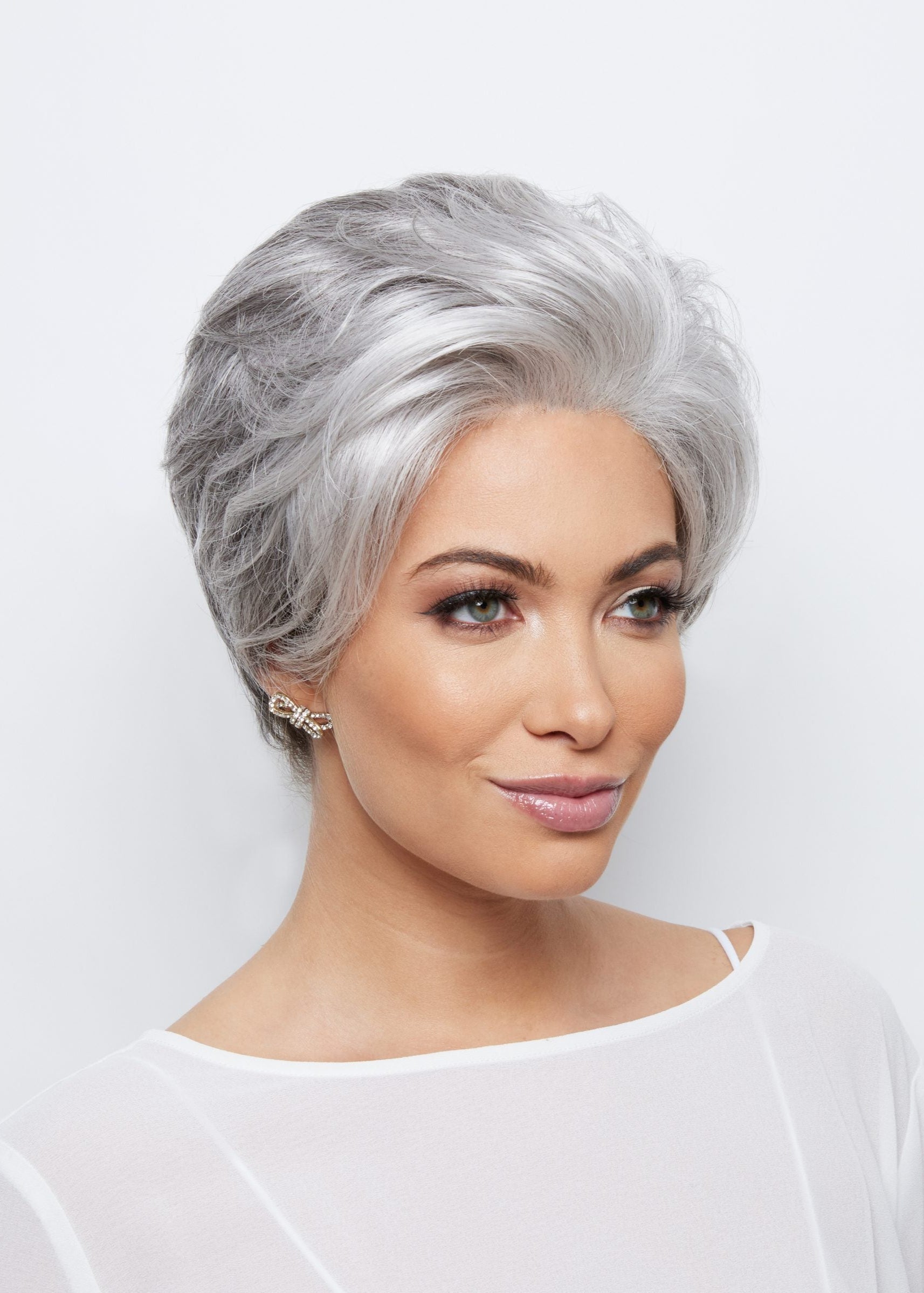 Silver Stone Bethany lace front wig by Alexander Couture Silver Stone image