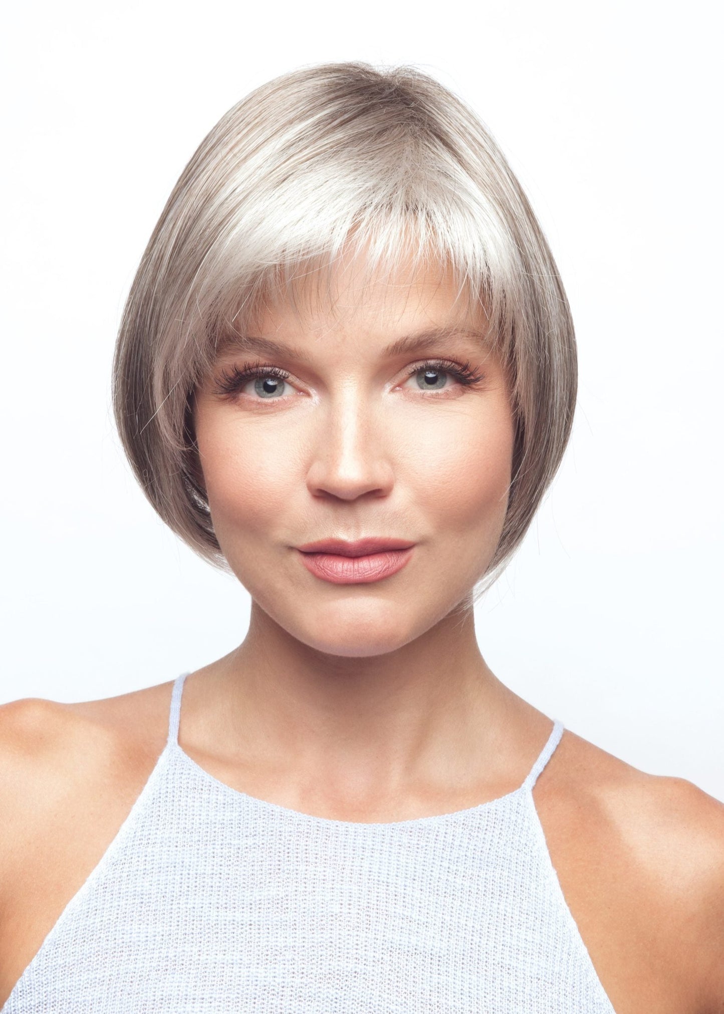 Cory wig by Noriko in Sandy Silver