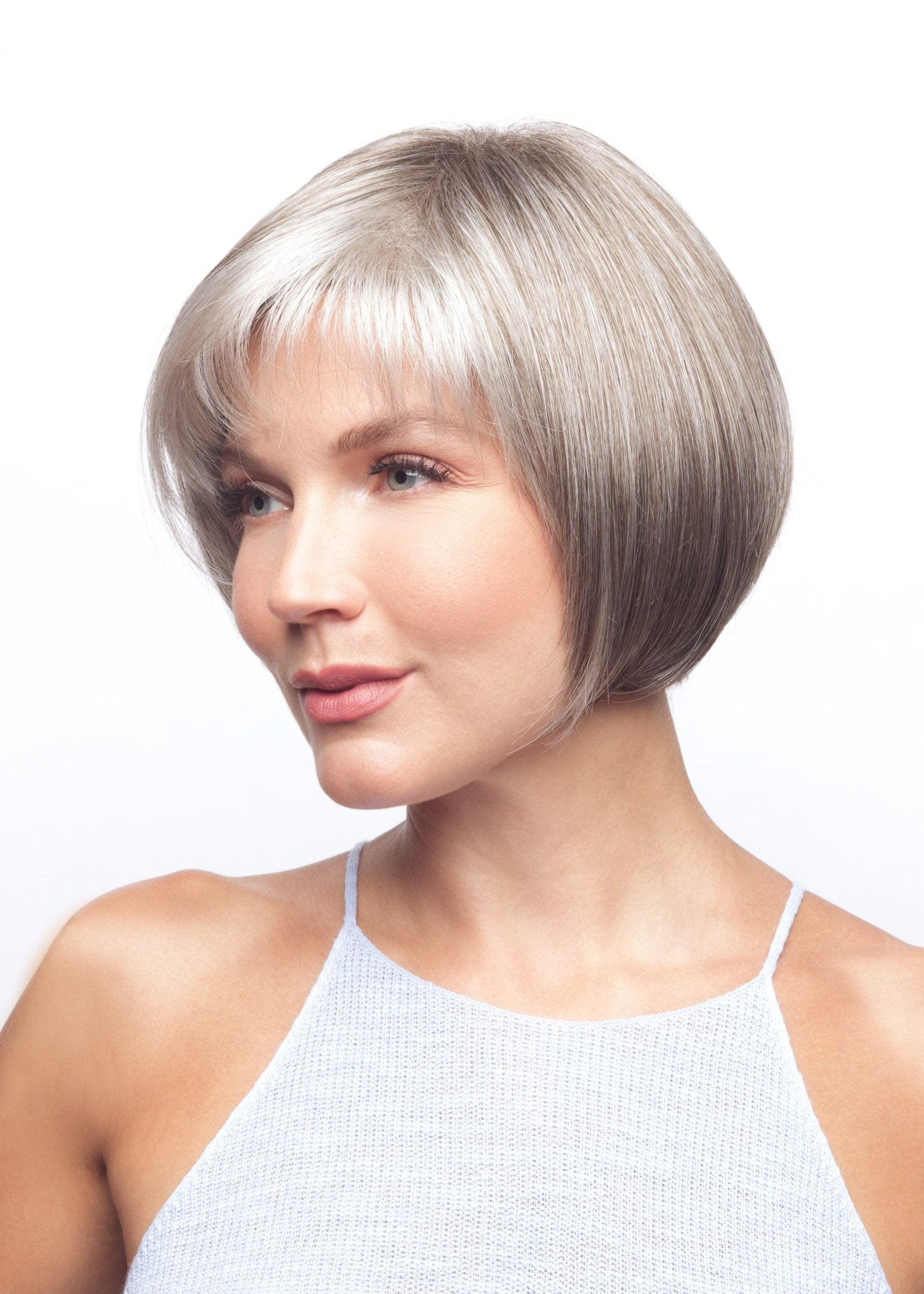 Cory wig by Noriko in Sandy Silver