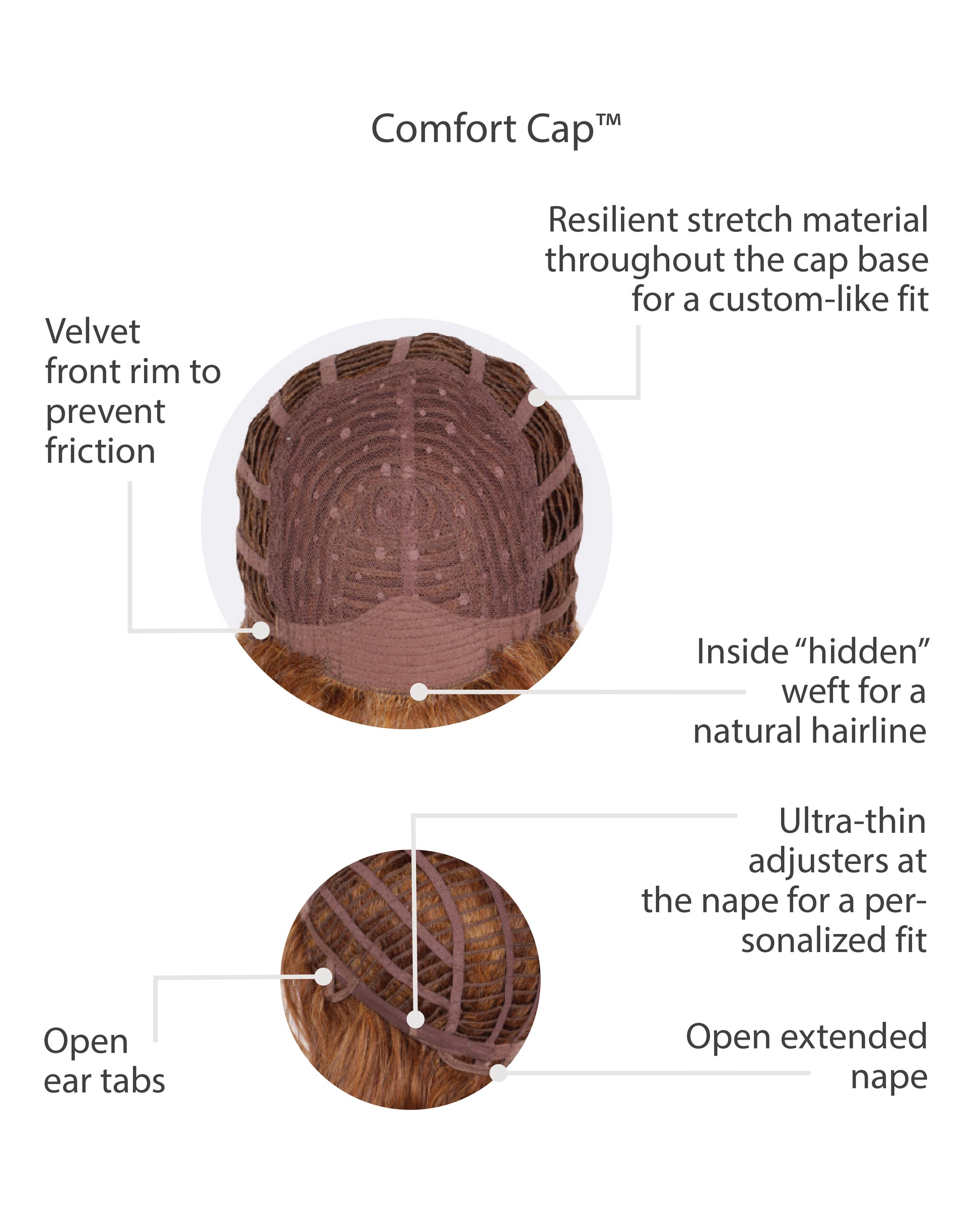 Ambitious Gabor Essentials heat friendly wig Light Brown cap construction