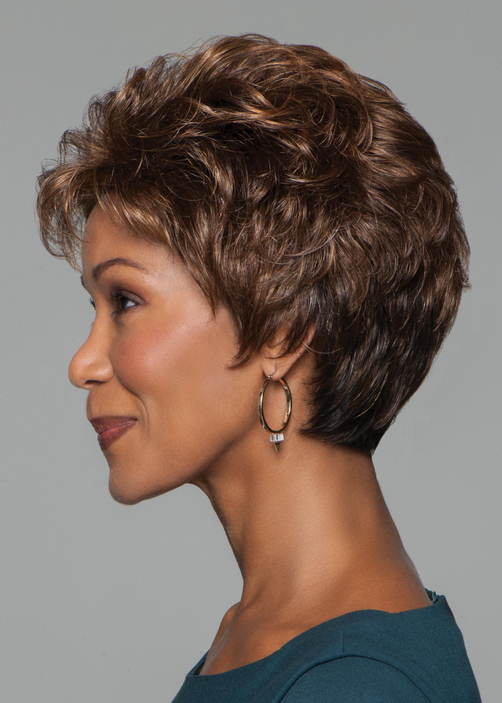 Cheer wig by Gabor in G829+ Dark Cinnamon Mist