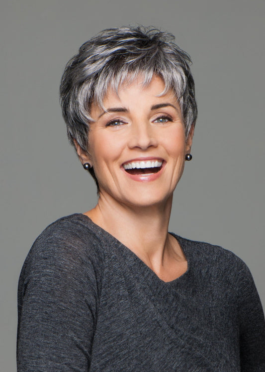 Incentive wig Gabor lace front hand tied Sugared Charcoal