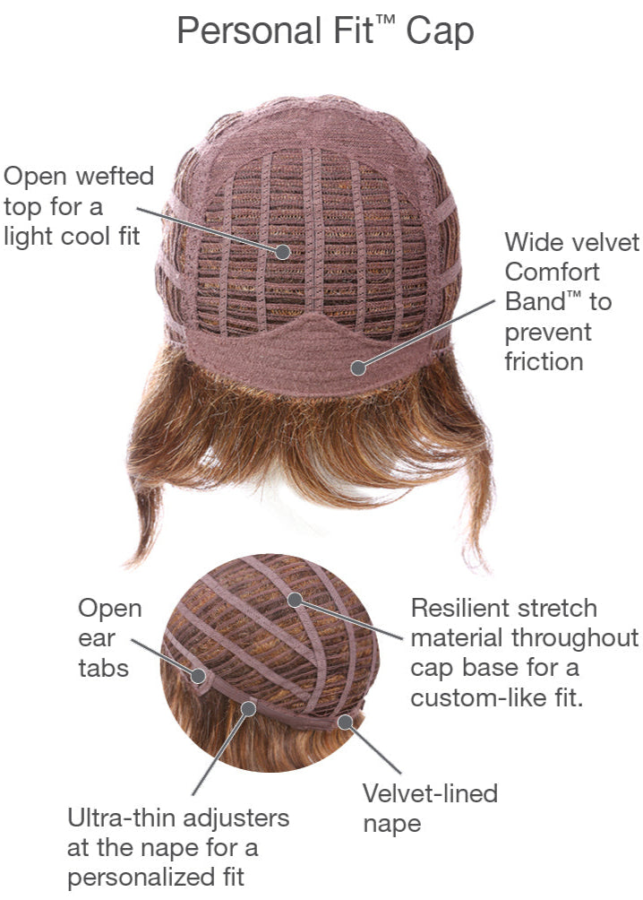 Innuendo wig by Gabor inside cap construction