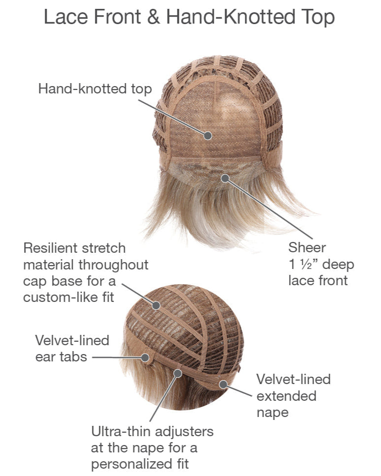 Prodigy wig by Gabor inside cap construction