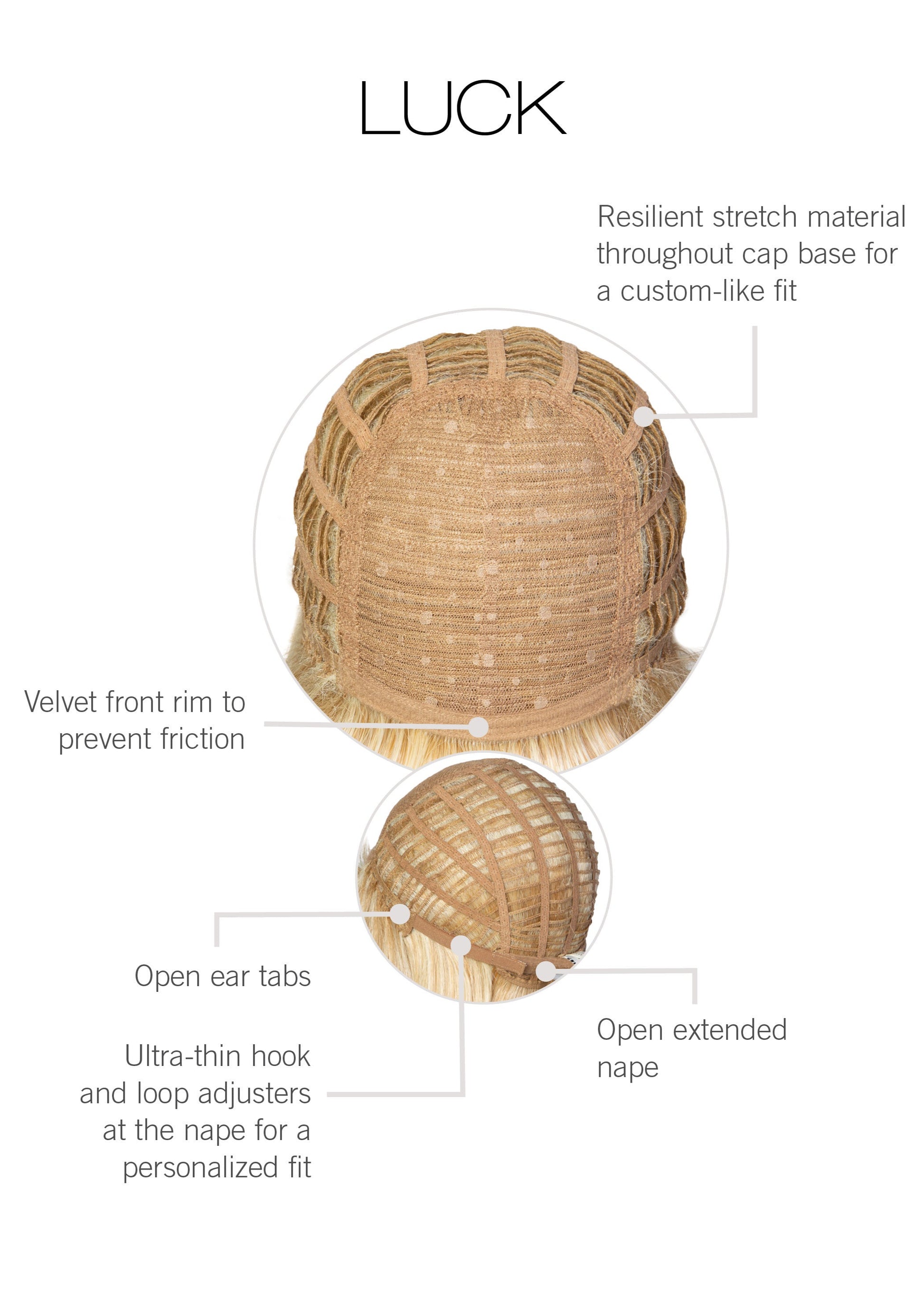 Luck Gabor Essentials Heat Friendly cap construction