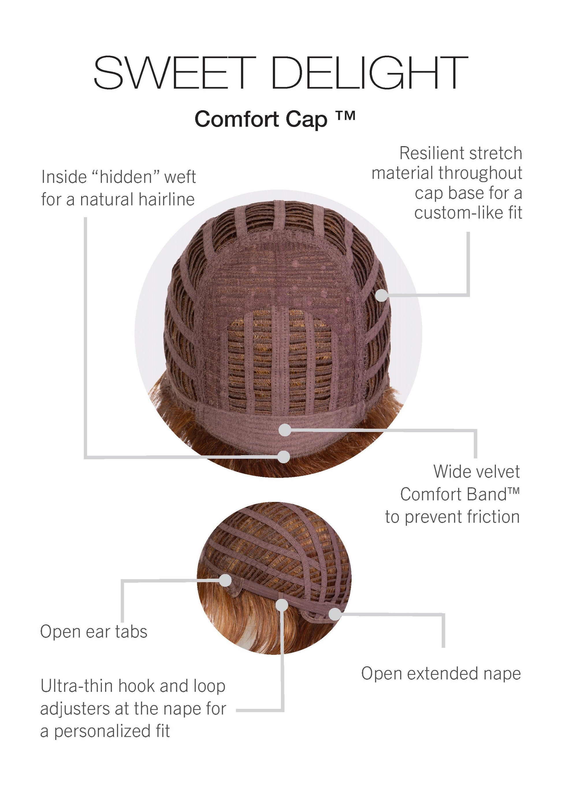 Sweet Delight Gabor Essentials Heat Friendly cap construction