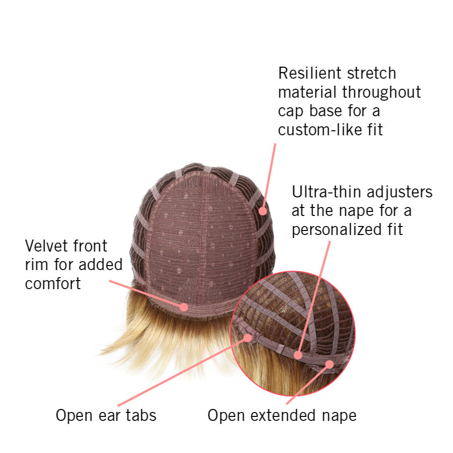 Classic Page wig by Hairdo inside cap construction