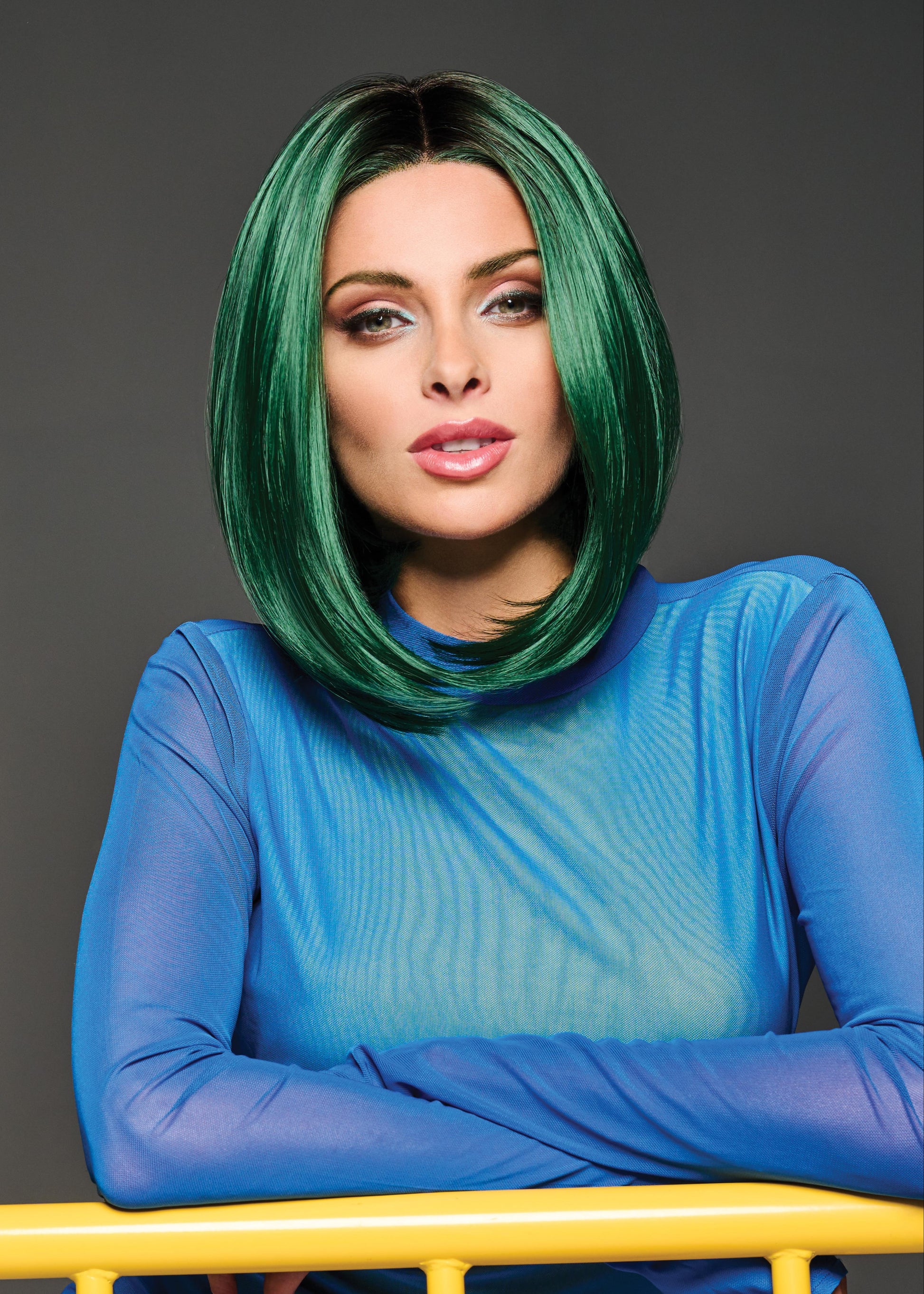 Green IRL wig by Hairdo