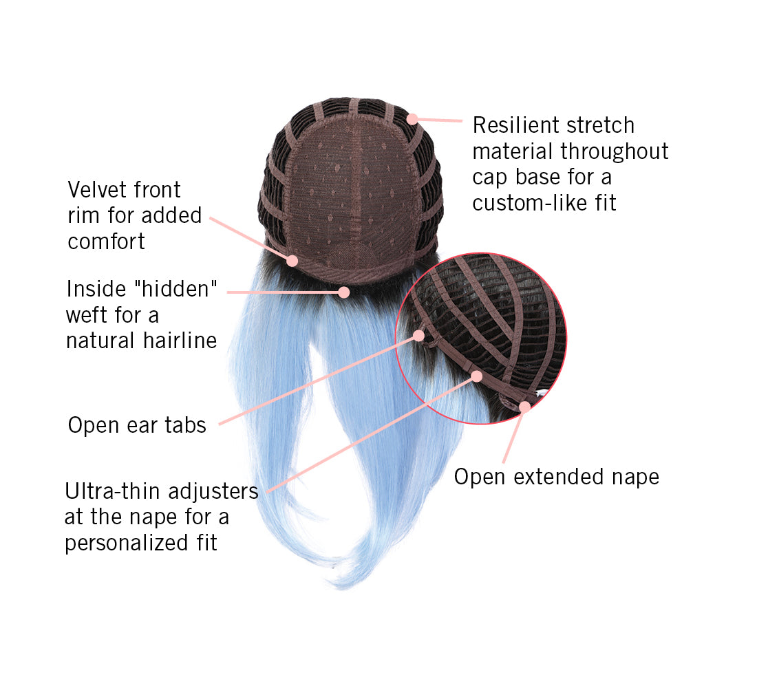 Out Of The Blue wig by Hairdo inside cap construction