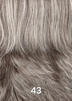 43 Henry Margu - Medium dark brown mixed grey on top graduating to dark brown mixed grey in back