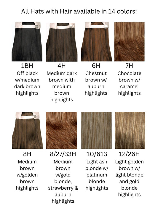 Henry Margu Hat with Hair colors & descriptions