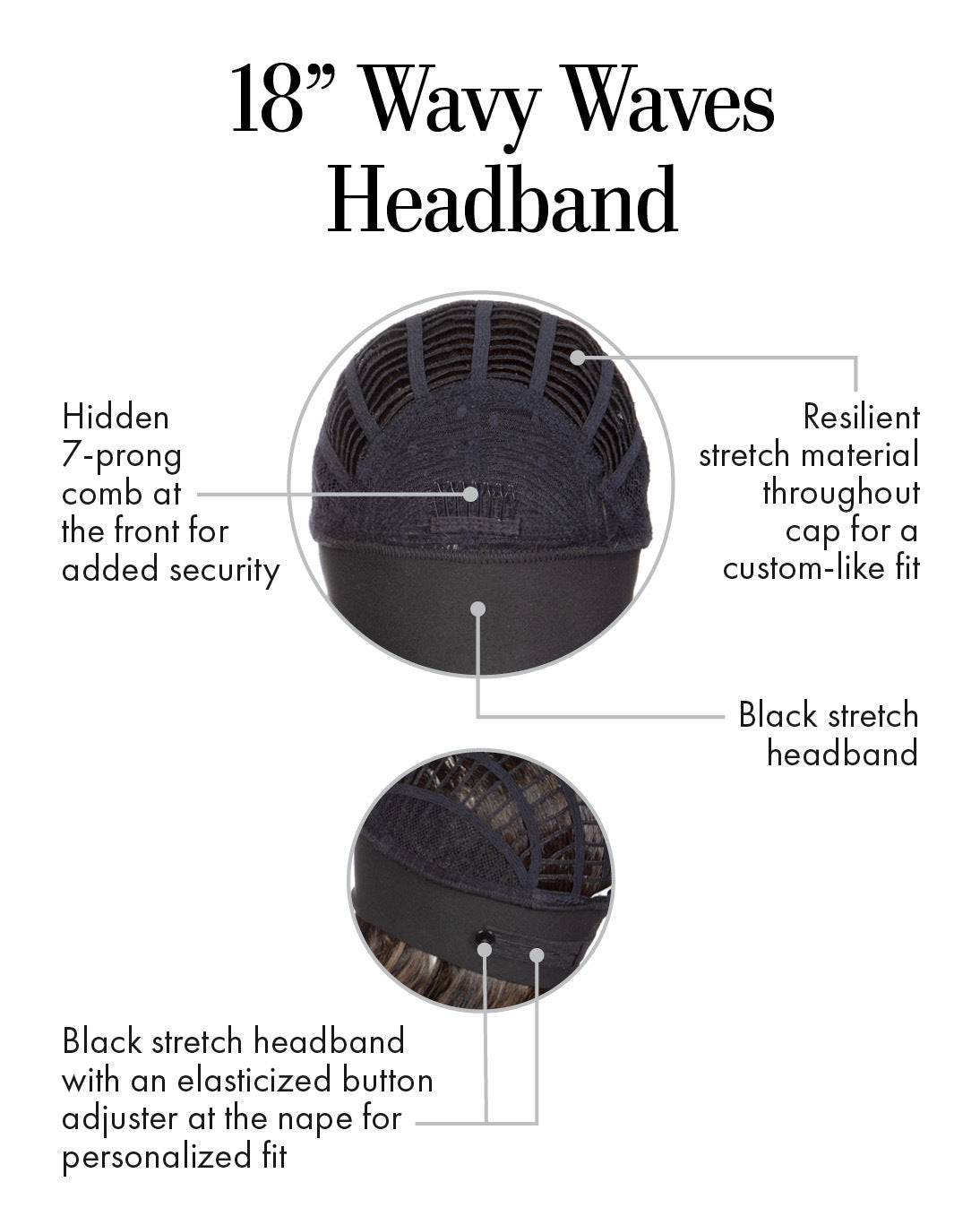 Wavy Waves Headband Wig 18" by Kim Kimble