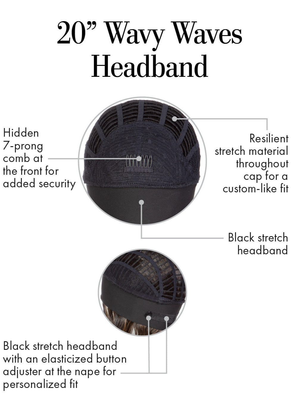 Wavy Waves Headband Wig 20 by Kim Kimble