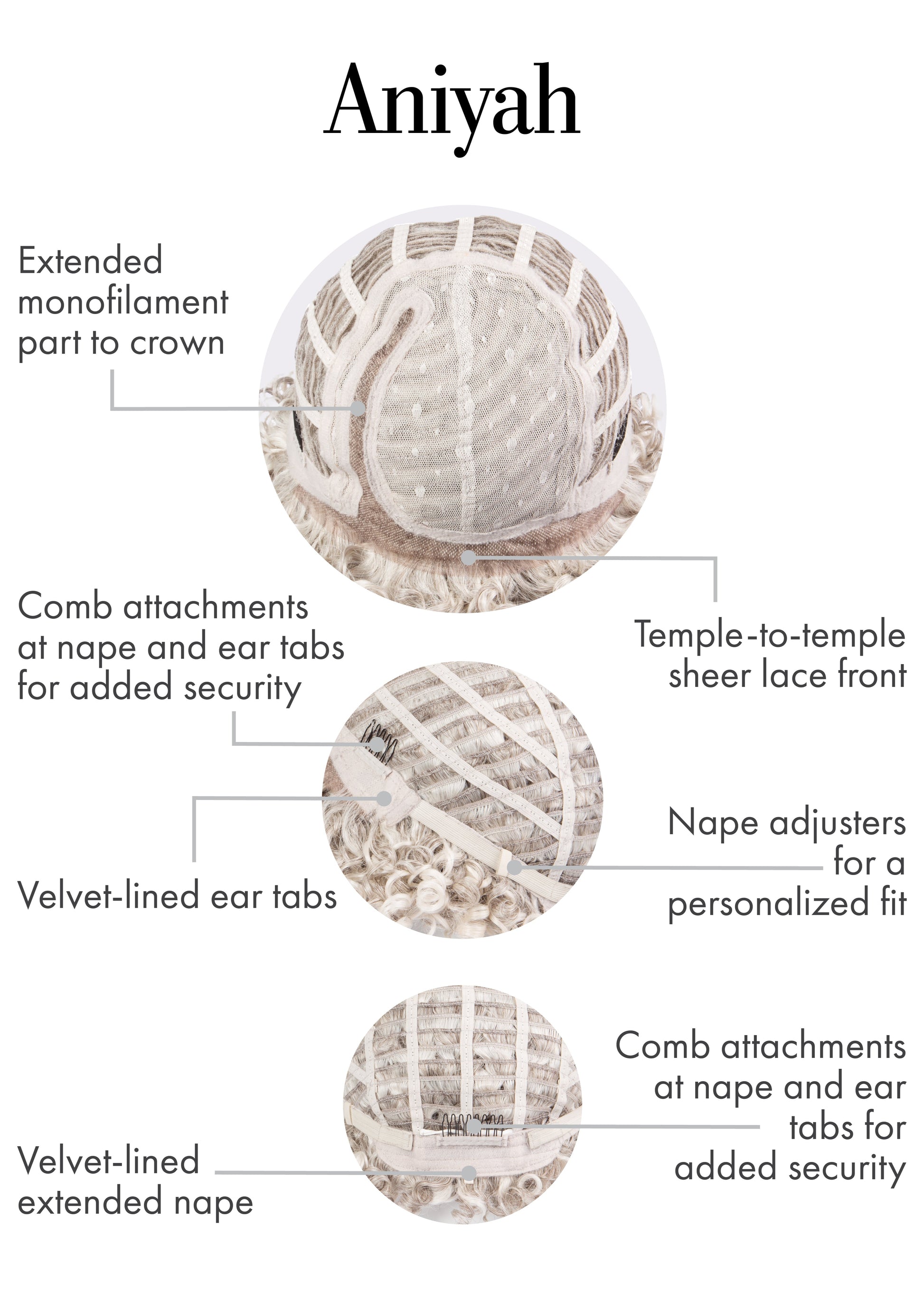 Aniyah wig Kim Kimble inside cap construction