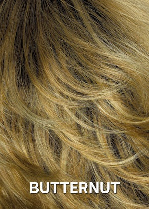 BUTTERNUT gold blonde w light blonde highlights and brown roots