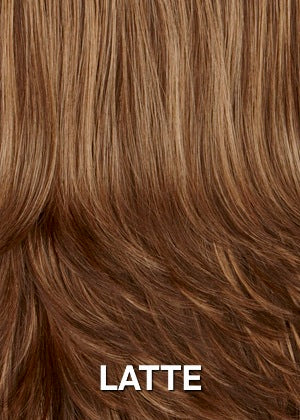 LATTE chocolate brown w caramel highlights