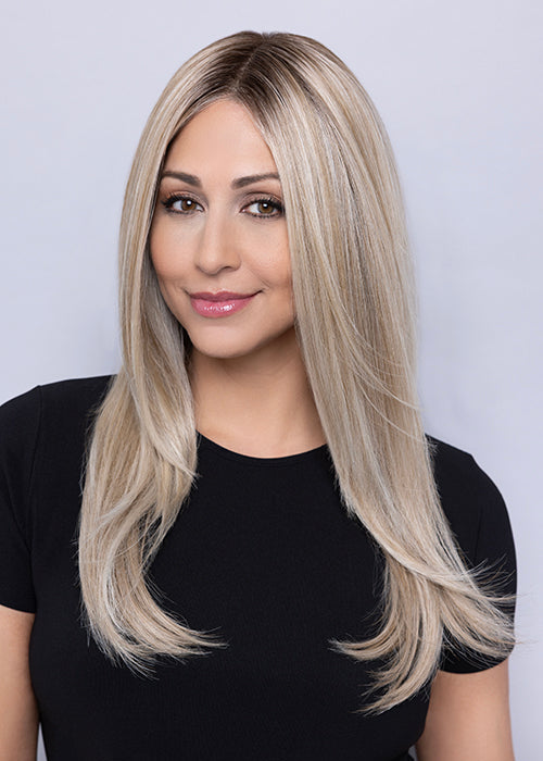 Milan wig by Henry Margu in 10/613GR Heat Mode Mono Top Lace Front