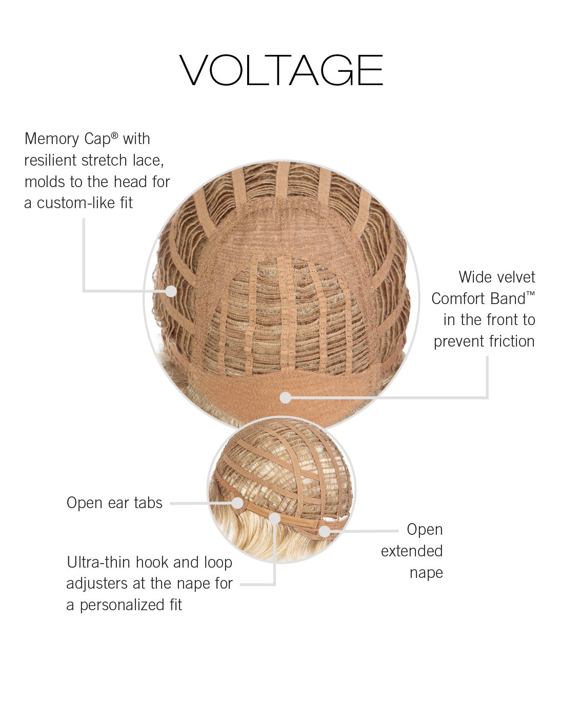 Voltage by Raquel Welch Inside Cap Construction