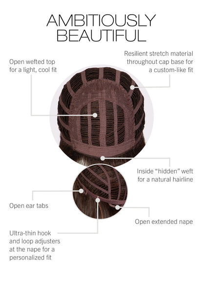 Ambitiously Beautiful by Gabor Essentials inside cap construction