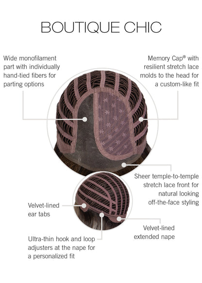 Boutique Chic by Raquel Welch inside cap construction