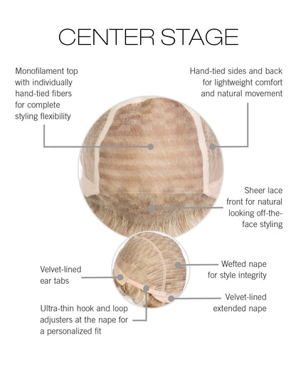 Center Stage by Raquel Welch inside cap construction