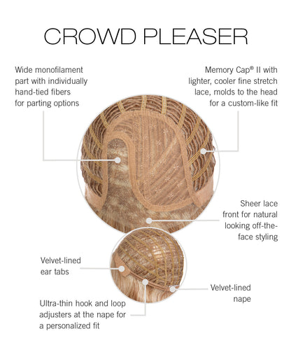 Crowd Pleaser by Raquel Welch inside cap construction
