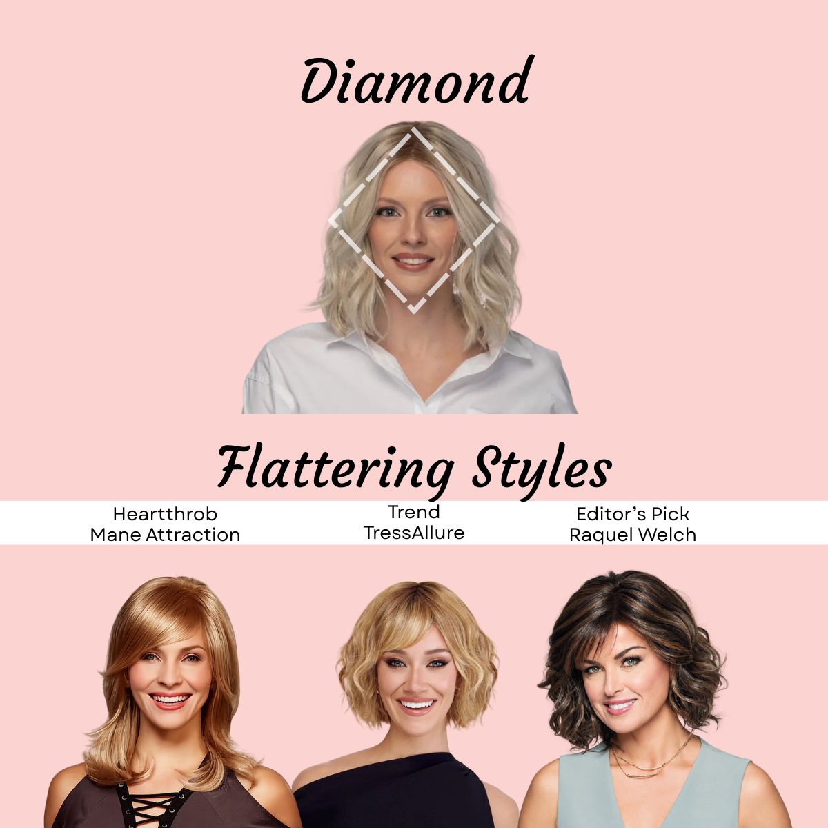 Diamond Face Shape and Flattering Styles