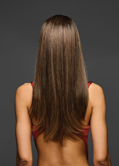 Double Tap by Hairdo in Deep Root Glazed Pecan