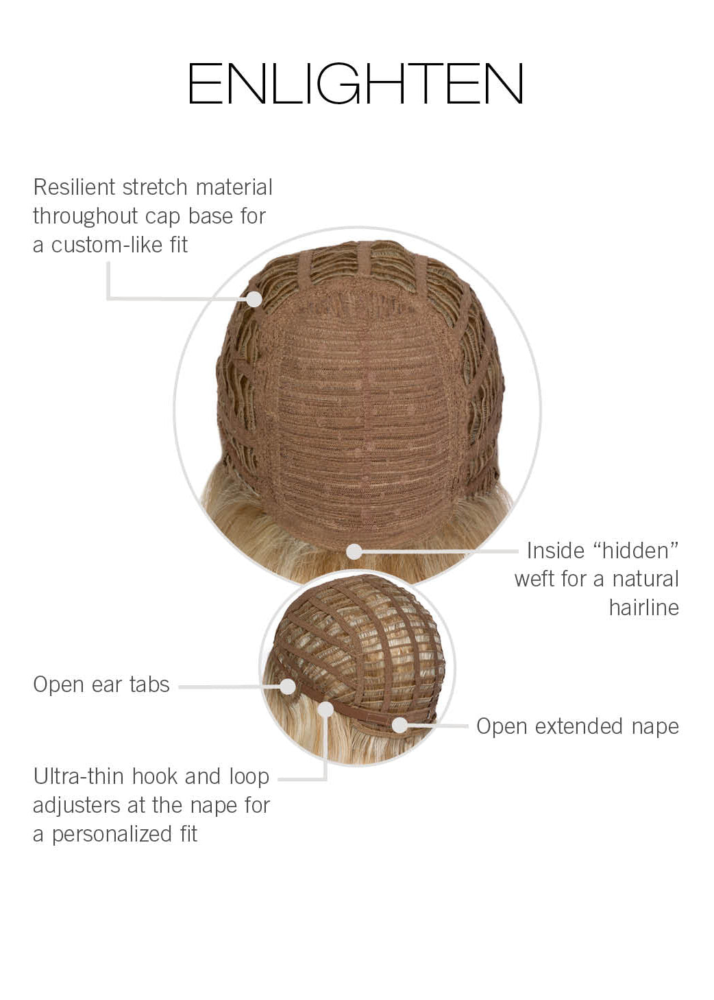 Enlighten by Gabor Essentials inside cap construction