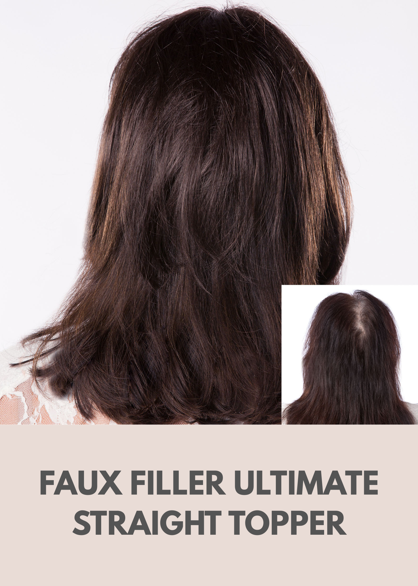 Faux Filler Ultimate Straight Topper by Toni Brattin
