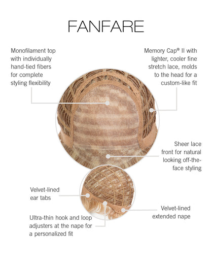 Fanfare by Raquel Welch inside cap construction