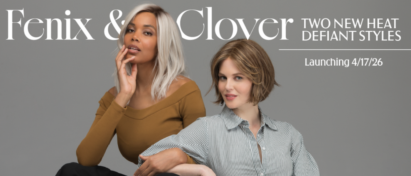 Fenix and Clover Heat Friendly wigs by Estetica launching 4/17/26