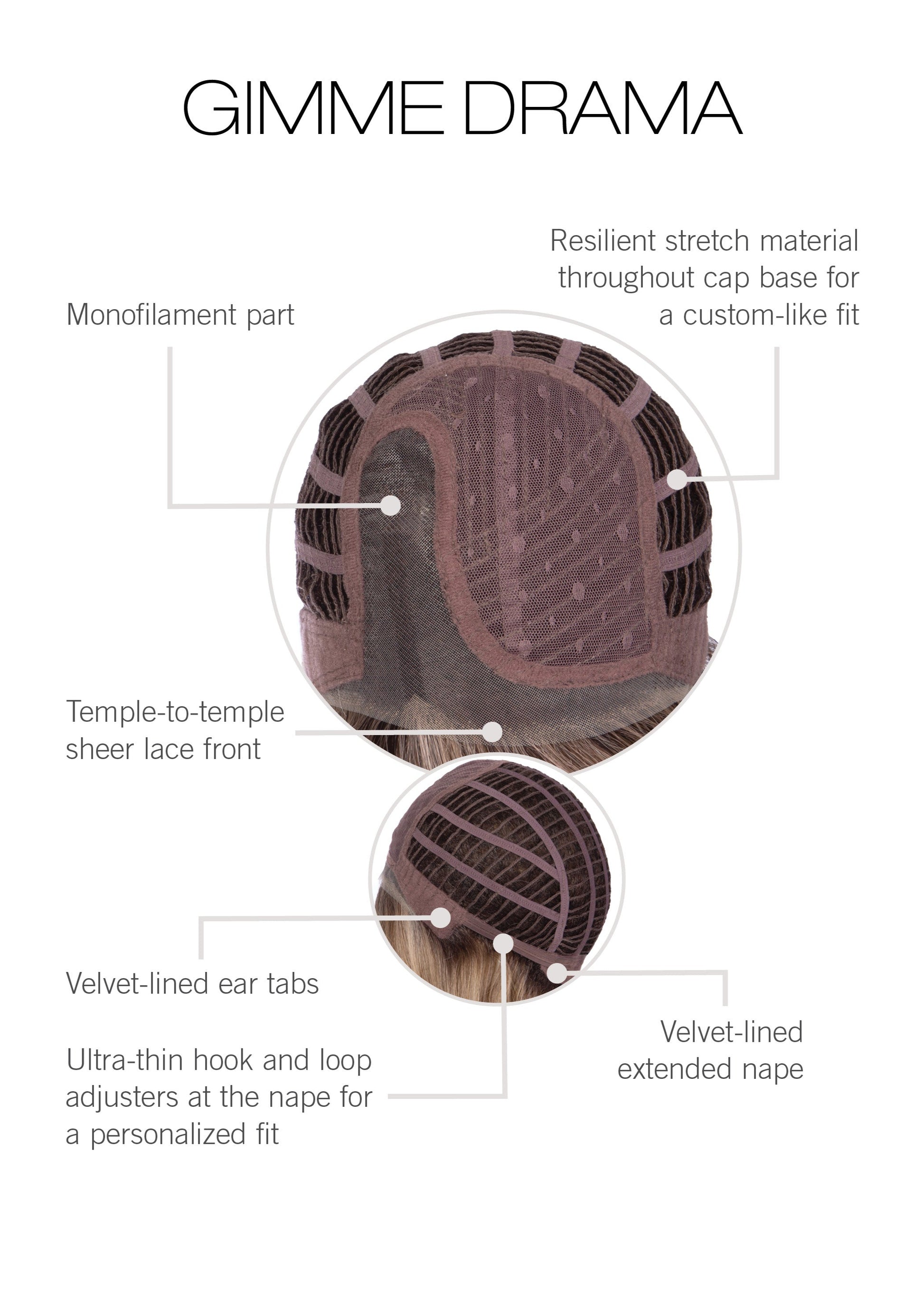 Gimme Drama Gabor inside cap construction