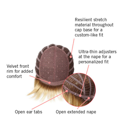 Classic Page wig by Hairdo inside cap construction