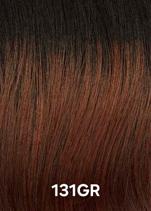 131GR Henry Margu - Fire red with auburn highlights and dark brown roots