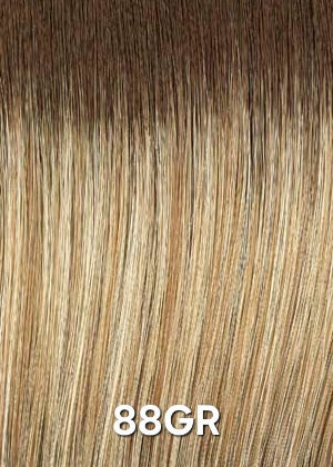 88GR Henry Margu - Light wheat blonde with dark strawberry blonde highlights and medium brown root