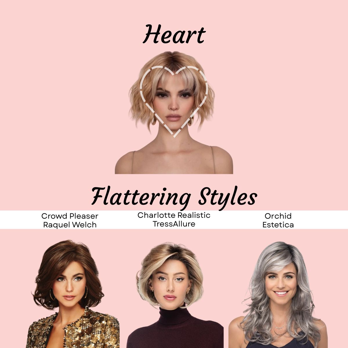 Heart Face Shape and Flattering Styles