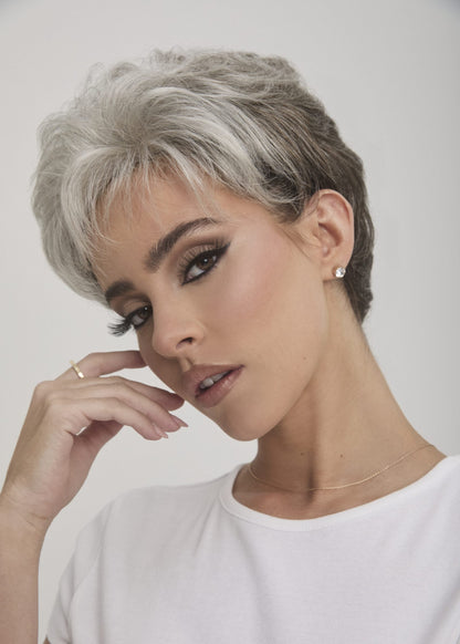 Joey wig by Rene of Paris Sandy Silver