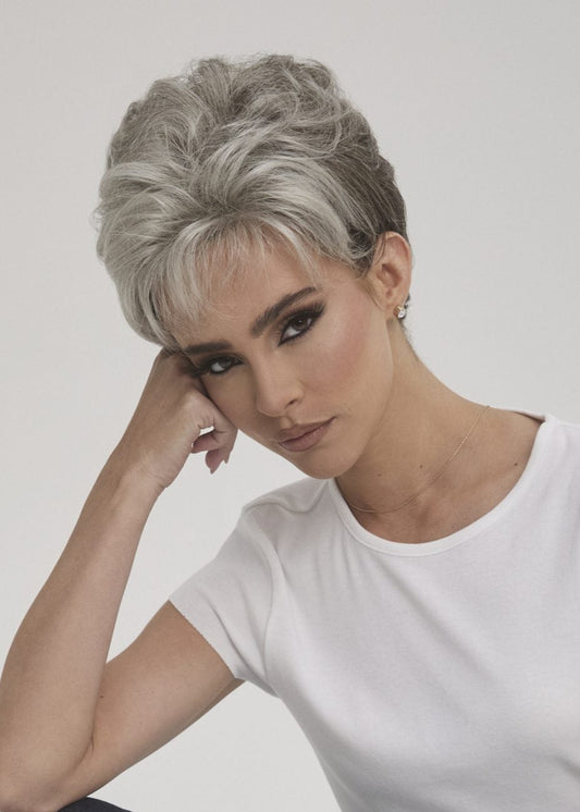 Joey wig by Rene of Paris Sandy Silver