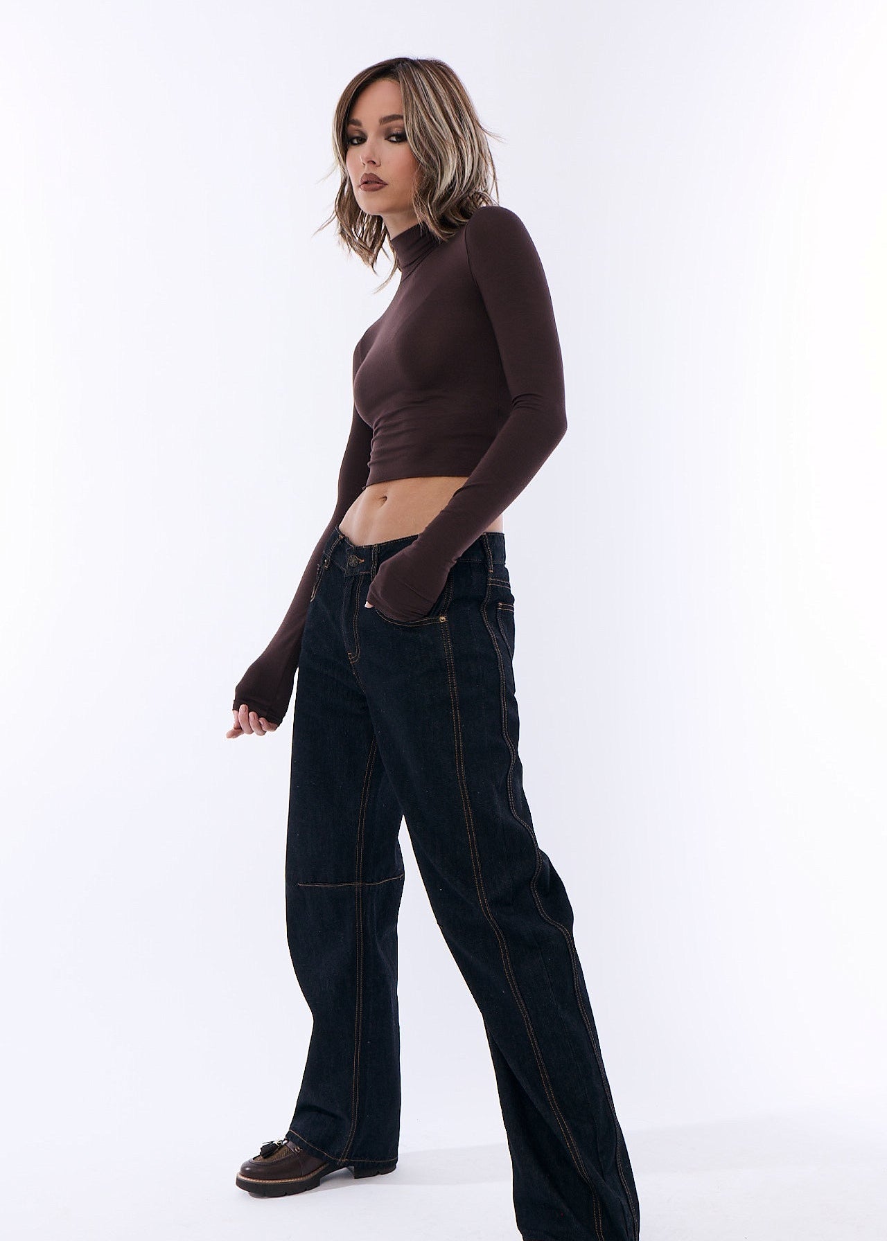 Loryn by Rene of Paris in Snowy Umber-R