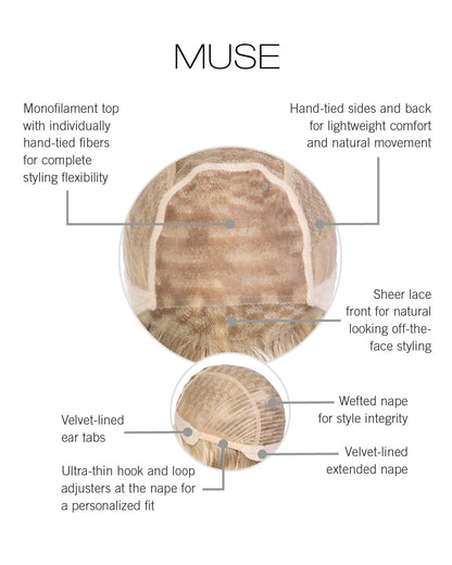 Muse by Raquel Welch inside cap construction