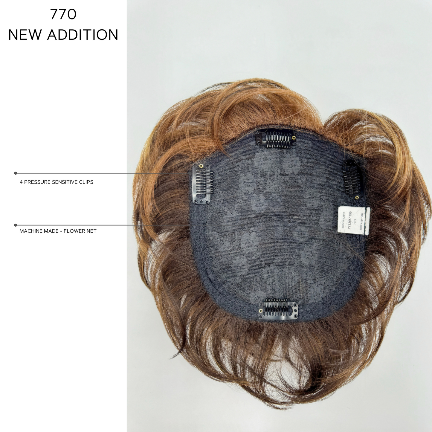 New Addition Top Piece by Rene of Paris inside construction/cap