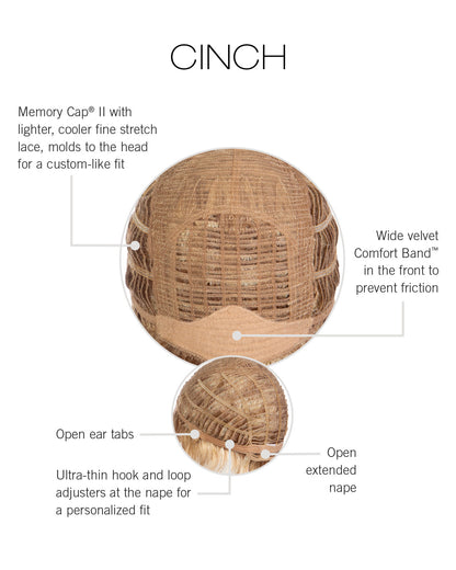 Cinch by Raquel Welch inside cap construction