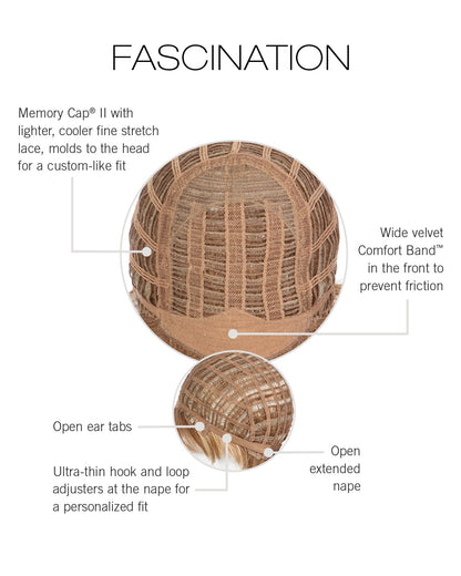 Fascination wig by Raquel Welch inside cap construction