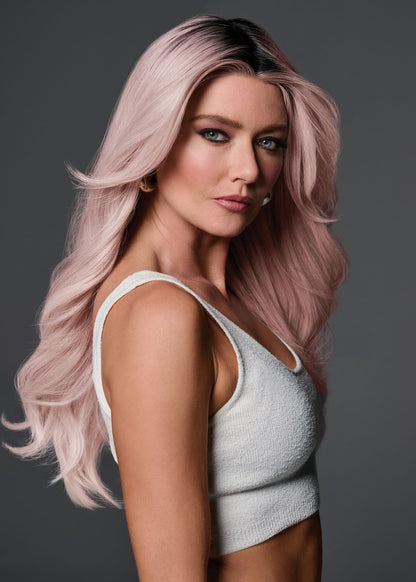 Queue The Hue wig Raquel Welch Pink