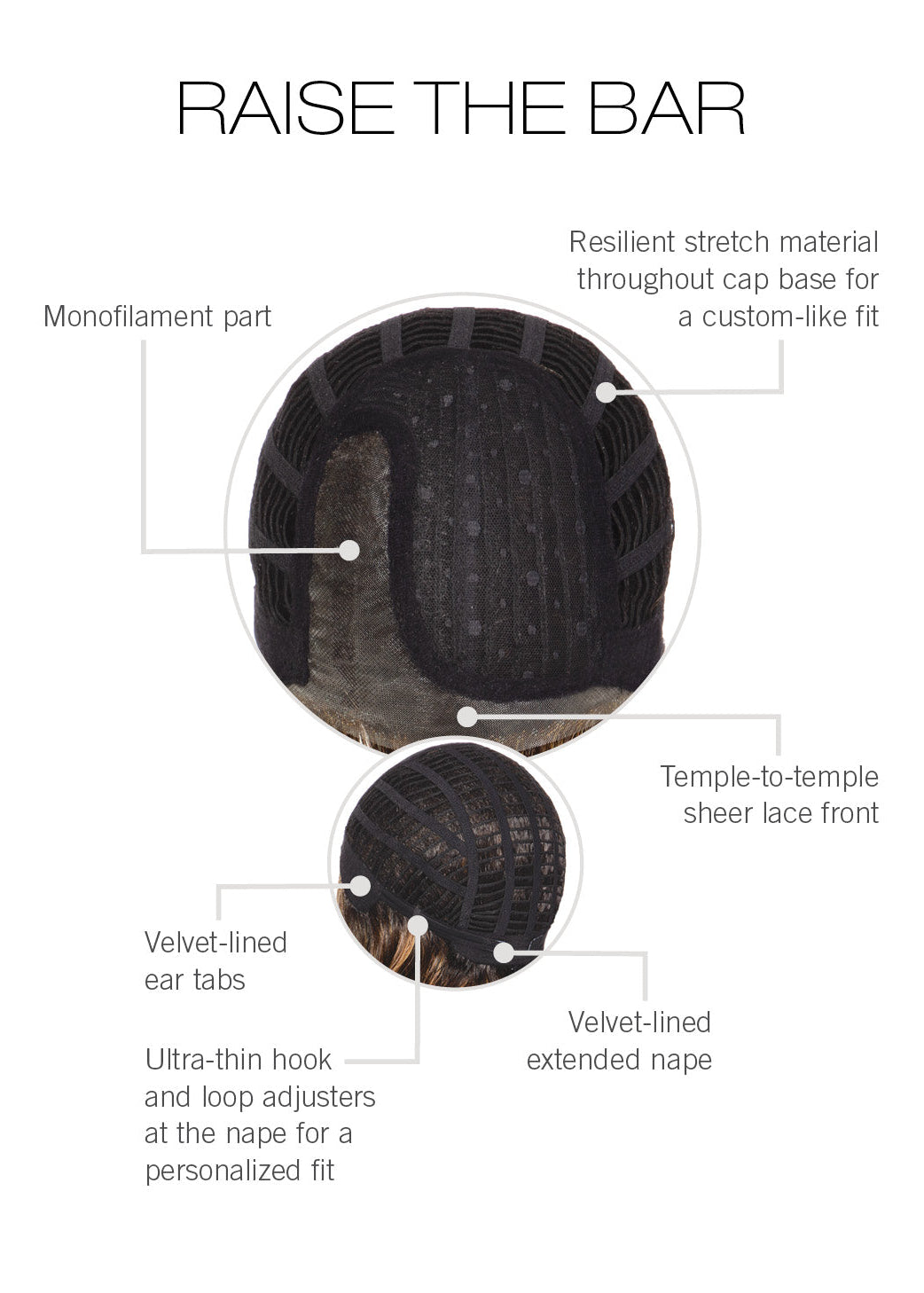 Raise The Bar by Gabor inside cap construction