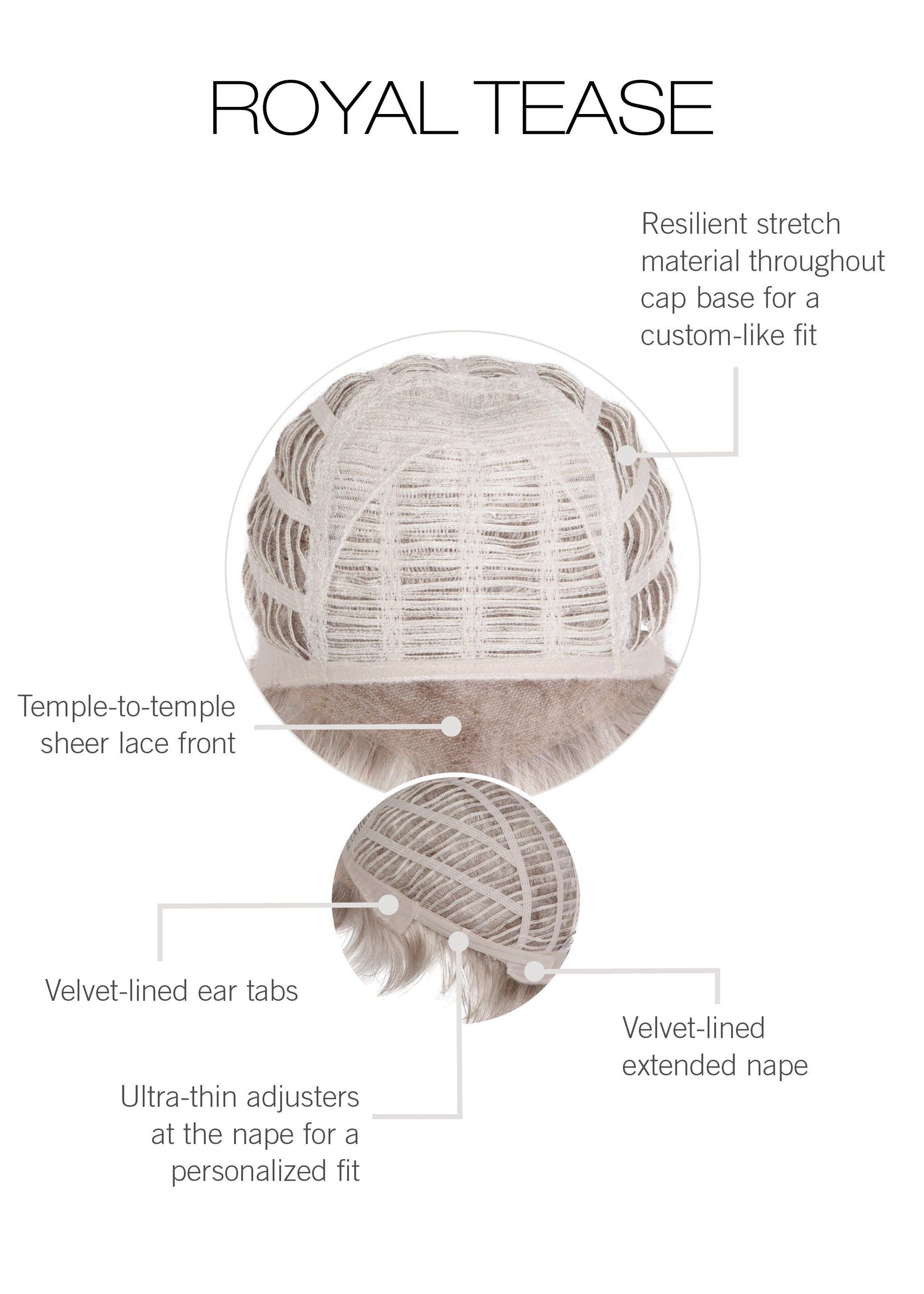 Royal Tease by Gabor inside cap construction